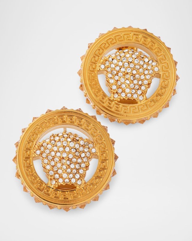 Crystal Medusa 95' Stud Earrings